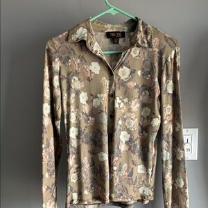 Truth Sheer Floral Long Sleeve Shirt